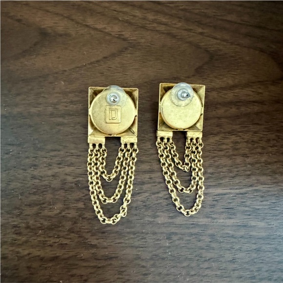 Dannijo Gold Pyramid Earrings - Picture 3 of 3